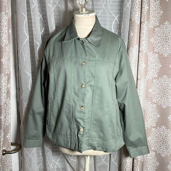 APPLESEED’s petite women’s green jacket size 10p - Picture 1 of 7